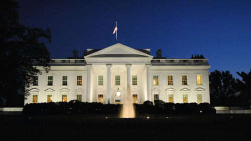 White House at night